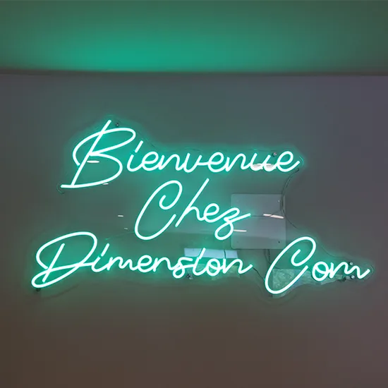 Néon logo entreprise